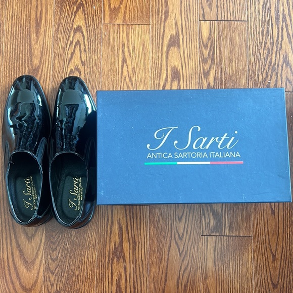 Never Worn I Sarti Mens Leather Shoes Size 42 - Picture 7 of 9